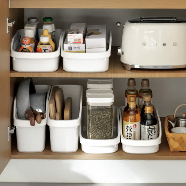 Simple Sliding Storage Basket (With Wheels) Rectangular Box Sink Kitchen Organizer Home Essentials Style Degree Sg Singapore