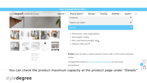 Care tips for products, Weight capacity care tips, Style Degree, Singapore, SG, StyleMag.