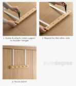 Nordic Rear Door Hanger Back Holder Organizer Anti-Rust Accessories Scandinavian Rustic Home & Living Essentials Style Degree Sg Singapore