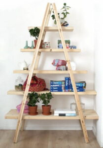 Repurpose ladder into shelf, Turn old ladder into shelf, Style Degree, Singapore, SG, StyleMag.