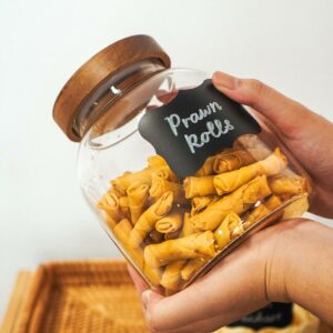 Chalk Adhesive Label Sticker Spice Jar Pantry Container Kitchen Storage Organizer Retro Vintage Style Degree Sg Singapore