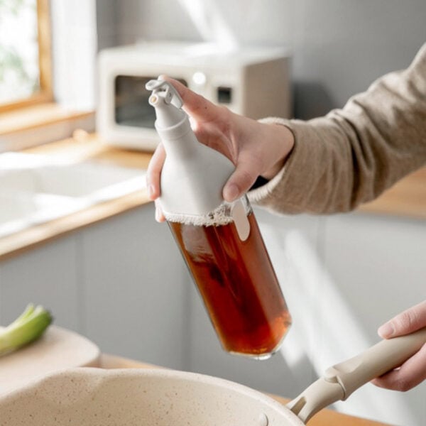 Chef's Oil & Sauce Glass Dispenser Bottle Condiment Container Home Kitchen Storage Style Degree Sg Singapore