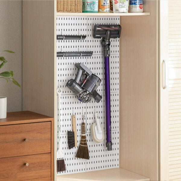 Minimalist Pegboard Wall Organizer (With Tray & Hooks) Hanging Display Storage Bin Shelf Holder Tools Accessories Toiletries House Kitchen Bathroom Essentials Style Degree Sg Singapore