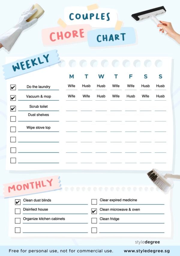 The Helpful Guide To Splitting Chores Fairly With Your Partner - Style ...