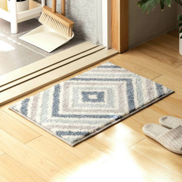 Cosy Absorbent Bathroom Floor Mat Carpet Antislip Fast Drying Fluffy Patterned Home Decor Essentials Style Degree Sg Singapore