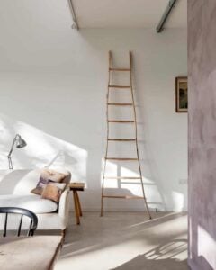 Standalone ladder behind couch, Ladder decoration behind couch, Style Degree, Singapore, SG, StyleMag.