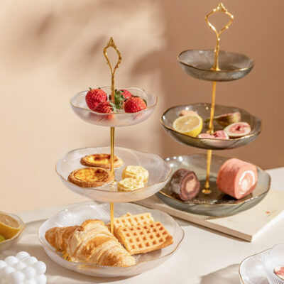 Exquisitely 3-Tier Snacks Platter Snack Display Pastries And Biscuits Stand Dessert Display Dinnerware Dinner Party Essentials Style Degree Sg Singapore