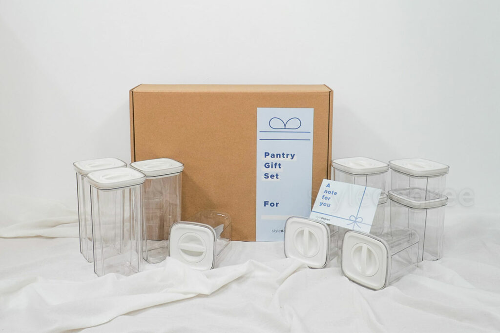 Pantry Gift Set Airtight Containers Dried Goods Snacks Baking Needs Spices Powder Pantry Essentials Kitchen Essentials Kitchen Needs Style Degree Sg Singapore