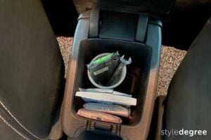 Cup in centre console, Centre console organized with cup, Style Degree, Singapore, SG, StyleMag.