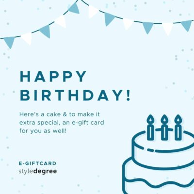 Style Degree Birthday e-gift card present