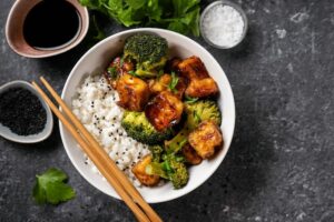 Tofu meal in bowl, Bowl with vegetables and rice, Style Degree, Singapore, SG, StyleMag.