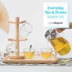 Starter Kit: Everyday Tea & Drink Set Tea Party Set Afternoon Tea Set Tea Glass Mug And Pitcher Set Kitchen Essentials Pantry Essentials Style Degree Sg Singapore