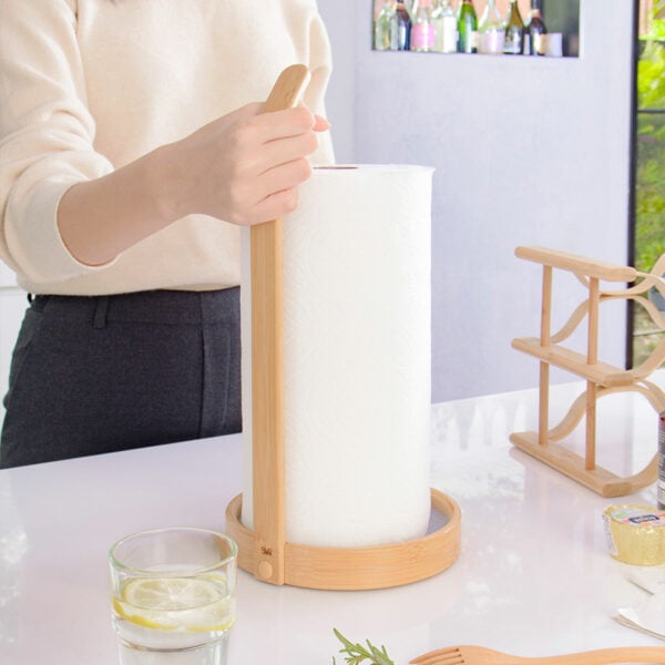 Gaia Paper Towel Holder With Handle Easy Tear Paper Towel Kitchen Essentials Style Degree Sg Singapore
