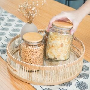 Raya Airtight Glass Food Jar Hari Raya Snacks And Goodies Kitchen And Dining Essentials Decorative Cookie Jar Style Degree Sg Singapore