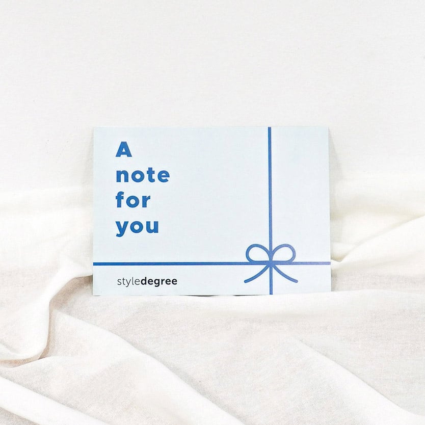 Style Degree Sg Gift Card Message