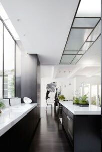 Fluted glass skylight, Skylight made of fluted glass in kitchen, Style Degree, Singapore, SG, StyleMag.