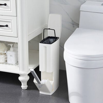 2-in-1 Toilet Dustbin & Bowl Scrub