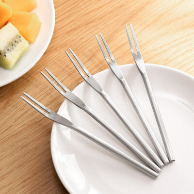 Modern Fruit & Snack Mini Fork (6pc Set) Fruit Fork Dessert Fork Set Kitchen Cutlery Kitchenware Party Essentials Style Degree Sg Singapore