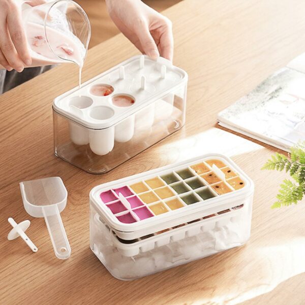 Ice & Popsicle Maker Container Silicone Popsicle Molds Summer Popsicle Mold With Stick Silicone Ice Cube Maker Tray Kitchen Fridge Freezer Essentials Style Degree Sg Singapore