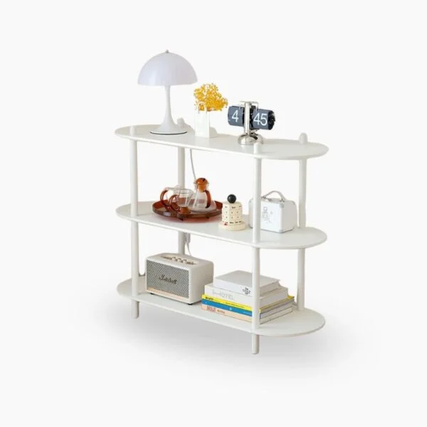 Chic White Rounded Display Shelf style degree