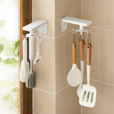 360° Rotating Wall Hanging Hook Swivel Hanging Hooks Hooks For Kitchen Utensils Swivel Hooks For Bags Swivel Hook Wall Style Degree Sg Singapore