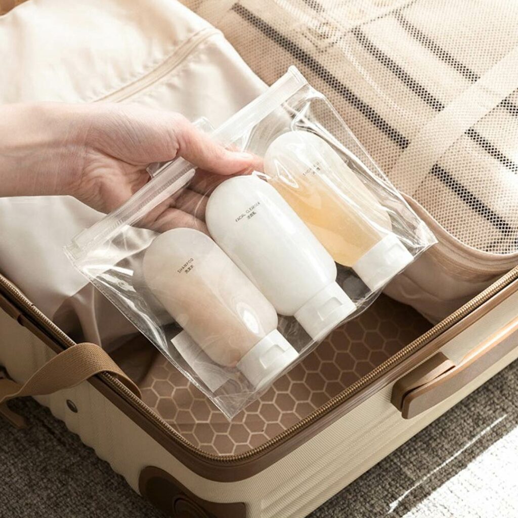 Easy Travel Tubes With Pouch (3pc Set) Travel Size Toiletries Refillable Squeeze Bottle Set Travel Containers For Shampoo Travel Essentials Style Degree Sg Singapore