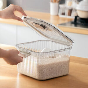 Classy Fluted Airtight Rice Box Airtight Rice Container Rice Storage Container Tupperware Rice Container Style Degree Sg Singapore