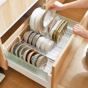 Grande Slim Plates & Bowls Cabinet Organizer Bowl And Plate Organizer Plate Organizer For Drawers Plate Organizer Cabinet PLat And Bowl Storage Kitchen Dish Rack Style Degree Sg Singapore