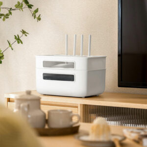 Multi-Tier Wifi Router & Modem Organizer Wifi Router Storage WIfi Router Hider Organizer Box Wifi Router Cable Organizer Style Degree Sg Singapore