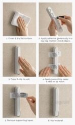 Hanger & Clips Foldable Wall Organizer Hanger Organizer Laundry Clips Organizer Laundry And Cleaning Accessories Style Degree Sg Singapore