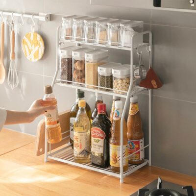 Toughly Kitchen Shelving Rack Kitchen Countertop Shelf Kitchen Storage Rack Kitchen Stand Tier Style Degree Sg Singapore