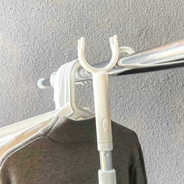 Pristine Retractable Laundry Hanging Rod Telescopic Clothes Pole Clothes Fork Balcony Fork Pole Style Degree Sg Singapore