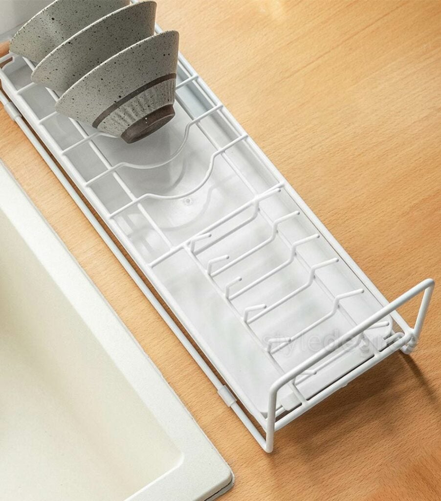 Slotted Multi-Layer Dish Drainer Rack | Kitchen Sink Organisation
