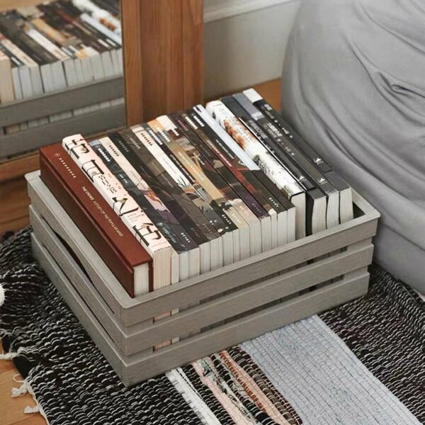 Retro Faux Wood Crate Wooden Crate Box Wood Storage Bin Retro Rustic Storage Bin Style Degreee Sg Singapore