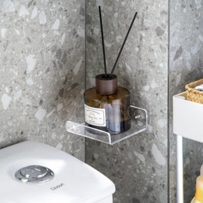 Acrylic Scent & Trinket Tray Wall Holder Clear Wall Ledge Holder Wall Trinket Shelf Style Degree Sg Singapore