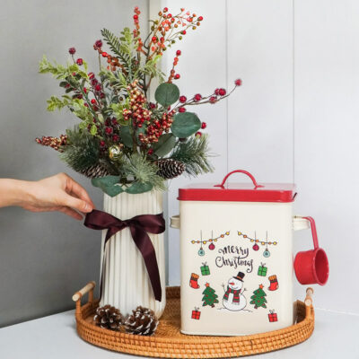 Christmas Design Your Own Faux Plant Space-saving Mini Christmas Tree Holly Berries Tree Realistic Artifical Christmas Tree Small Christmas Tree Style Degree Sg Singapore