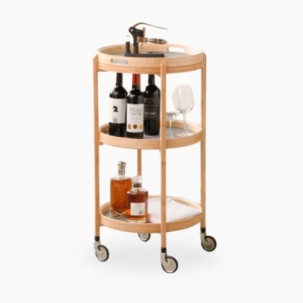 Gaia Bar Cart With Detachable Tray style degree