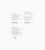 Clarity Multi Drawer Desk Organizer Paper Tray Transparent Stackable Desk Organizer Organizer Letter Tray & Stacking Supports Style Degree Sg Singapore