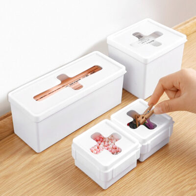 Bags & Gloves Dispenser Box (With Adhesive) Drawer Organizers Storage Bin For Drawers Zipper Bag Dispenser Box Plastic Wrap Dispenser Box Kitchen Organizer Style Degree Sg Singapore