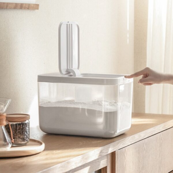 Press & Pop Rice Box Airtight Rice Dispenser Box Rice Storage Box Rice Container Box Style Degree Singapore Sg