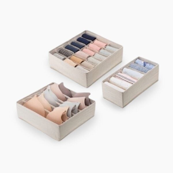 Canvas Lingerie & Undergarment Closet Organizer Socks Underwear Wardrobe Storage Solution Organization Style Degree Sg Singapore