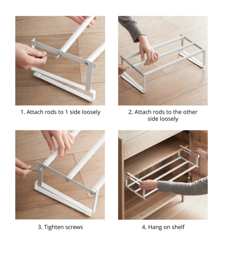 Extendable Under Shelf Organizer Kitchen & Wardrobe