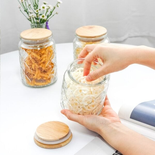 Raya Airtight Glass Food Jar Hari Raya Snacks And Goodies Kitchen And Dining Essentials Decorative Cookie Jar Style Degree Sg Singapore