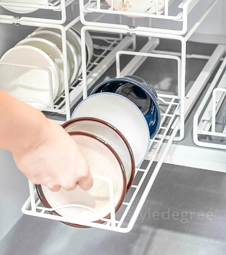 Store&Slide™ Dinnerware Organizer Kitchen Storage