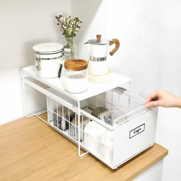 Store&Slide™ Countertop Storage Organizer Sliding Organizer Countertop Organiser Pull Out Organizer For Kitchen Bathroom Cabinets Style Degree Singapore Sg