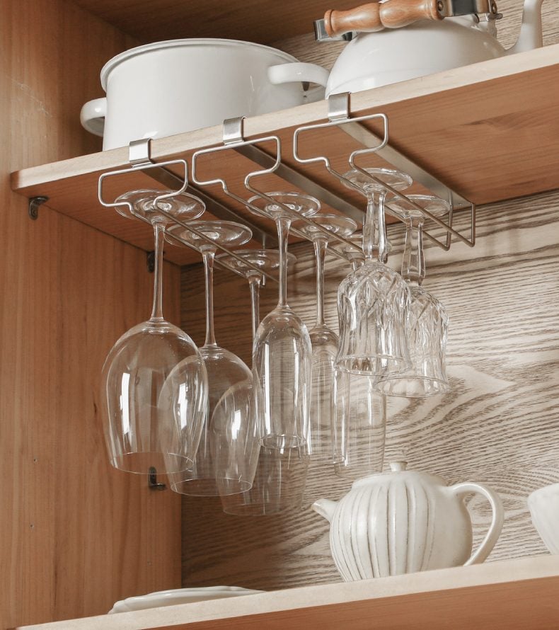 Stainless Steel Upside Down Glass Rack Stainless Steel Under