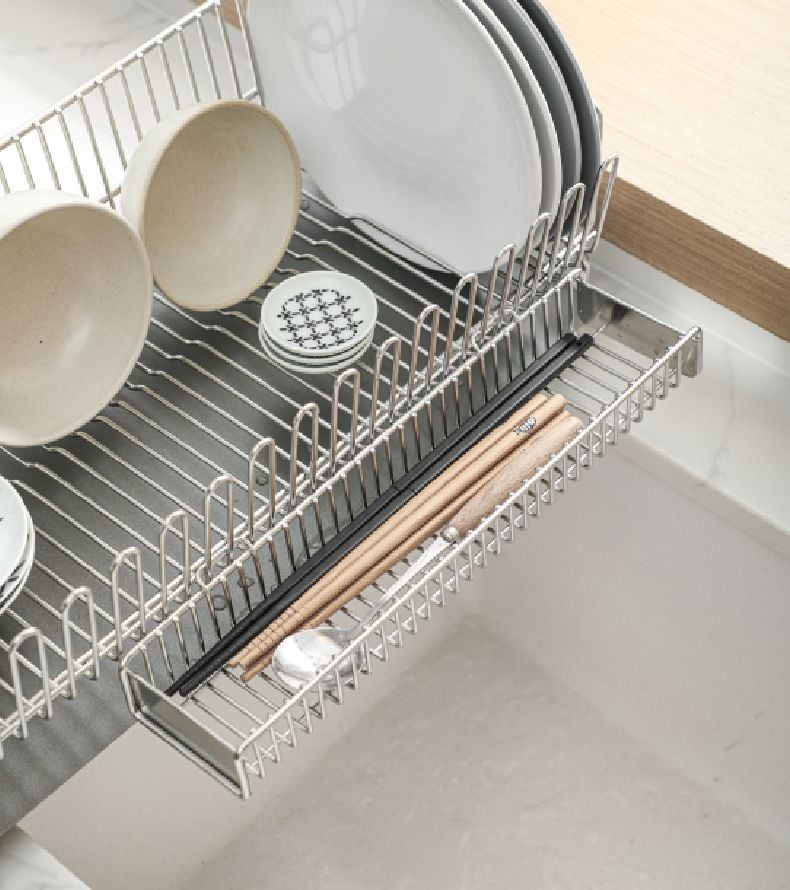 Steely™ Kitchen Dish Drainer Rack Stainless Steel Style Degree