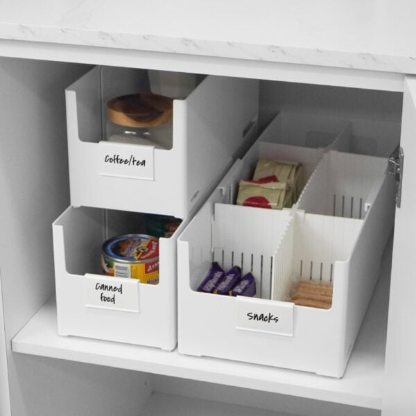 Extendable Storage Organizer Bin Expandable Storage Box Adjustable Storage Box Minimalist Storage Box White Storage Bin Style Degree Singapore Sg