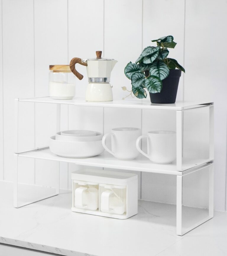 Extendly™ Kitchen Shelf & Countertop Rack | Extendable Design