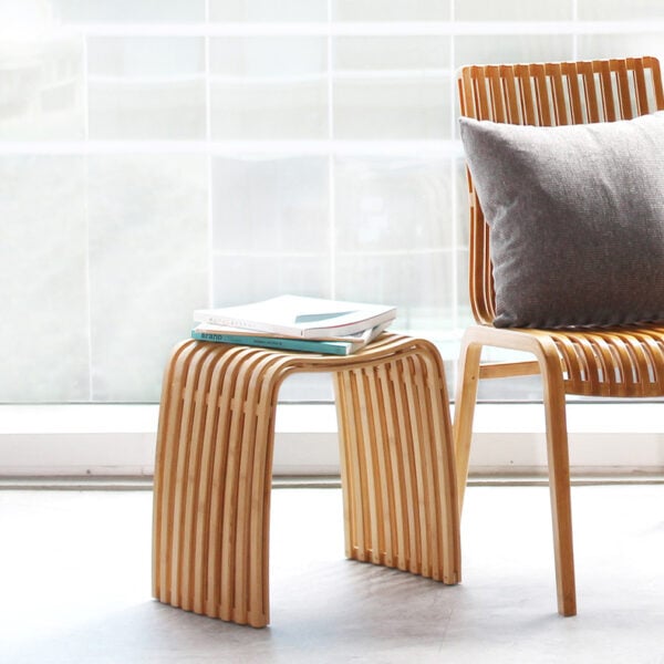 Gaia Fluted Stool Bench Dining Stool Dining Chairs Fluted Dining Chairs Classy Dining Chairs Bamboo Dining Chair Bamboo Stool Bench Style Degree Singapore Sg